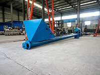 螺旋輸送機的輸送結構為：螺旋機殼，螺旋軸，螺旋葉片，螺旋電機等多個部件的使用。